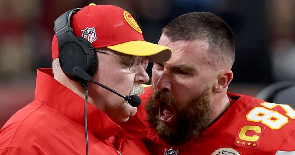 Lip reader reveals what furious Travis Kelce yelled at Andy Reid during inappropriate sideline tantrum