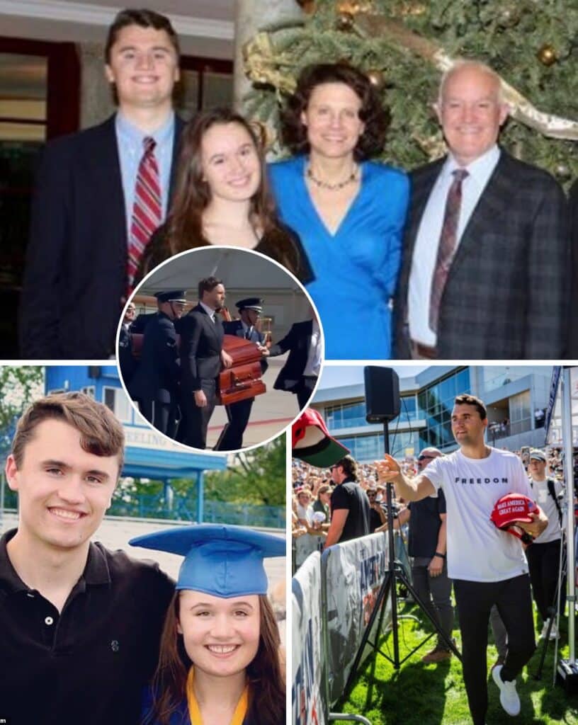 “My dear… why did you leave me…” – a heartbreaking scream rang out at the moment Charlie Kirk’s coffin was brought back to his homeland on a special flight, causing the whole space to fall silent. ULTIMATE PAIN: His family collapsed in tragedy, and Charlie’s only sister could not bear the shock when she saw her brother’s coffin and collapsed unconscious on the spot. That tragic image made everyone present burst into tears, a heavy atmosphere enveloped the entire airport. The online community exploded with sharing, sending prayers and endless condolences to Kirk’s family. This moment has become a symbol of the heartbreaking pain of a country losing a son at such a young age.