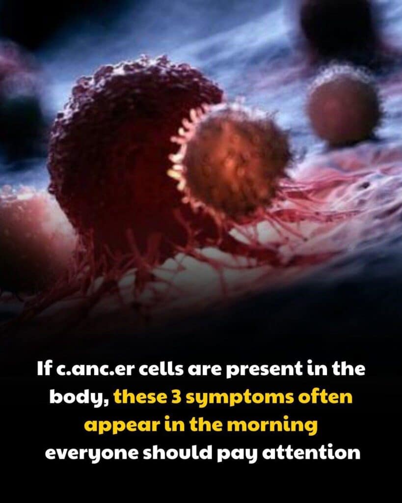 If cancer is present, 3 key symptoms often appear in the morning
