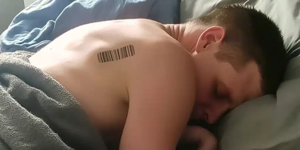 I Noticed a Barcode on My Husband’s Back — I Fainted After I Scanned It