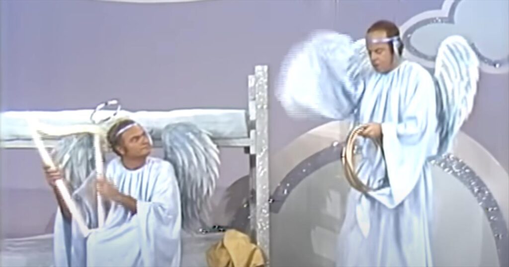 Tim Conway’s Rookie Angel Chaos Has Harvey Korman Laughing So Hard He Nearly Falls Off the Cloud
