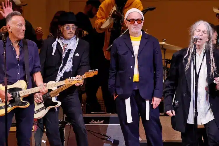 ‘She Is The Voice Of Our Shared Conscience And The Heart Of This City,’ The Boss, Bruce Springsteen, Reportedly Declared, Before The Legendary Night In N.y.c. Saw A Tearful, Powerful Surge Of Celebrity Reverence As Actor Johnny Depp Unexpectedly Picked Up A Guitar To Join Springsteen And A Coalition Of Rock Giants On Stage, Delivering A ‘Spontaneous, Soul-stirring Tribute’ That Celebrated The Life And Enduring Impact Of The Incomparable Patti Smith