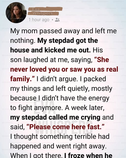 Secret Will Found- After Family Forced Me To Leave My Home-