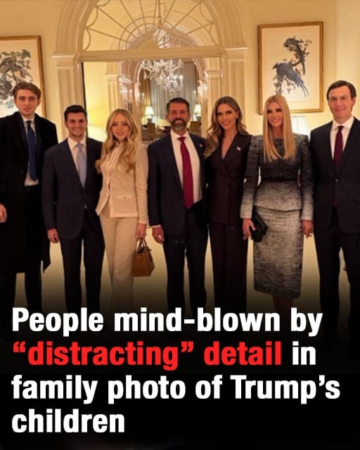 Internet Reacts to “Distracting” Detail in Family Photo of Donald Trump’s Children