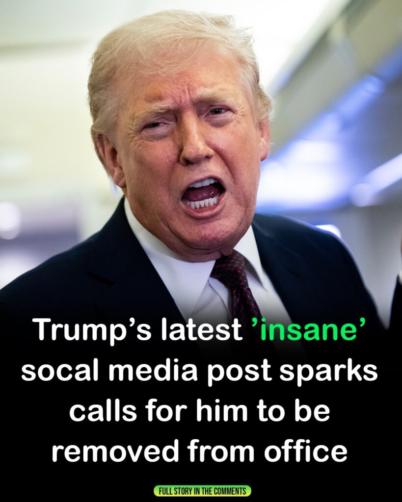 Donald Trump’s Latest Truth Social Post on War Draws Calls for His Removal