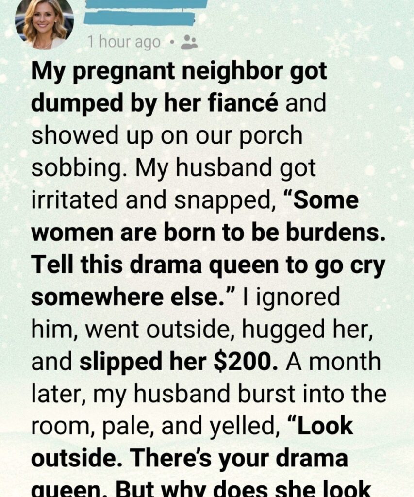 Comforting A Crying Pregnant Neighbor Revealed My Husbands Truly Darkest Secret