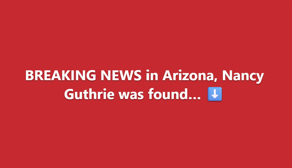 NEW UPDATE on Nancy Guthrie. At least three people…𝗦𝗲𝗲 𝗺𝗼𝗿𝗲