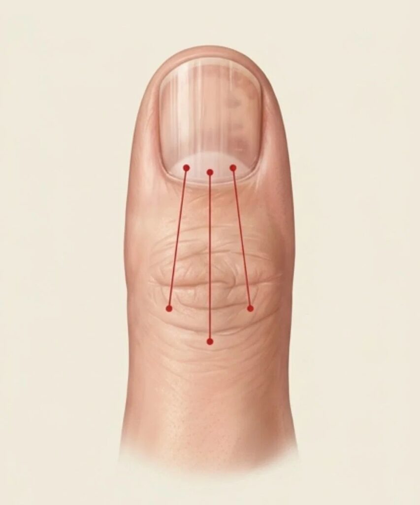 If you notice ridges on your nails, this could indicate that you are suffering from this