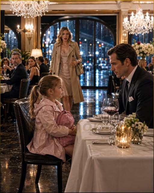 Innocent little girl asked, “Can I sit with you until my mom arrives?” The bodyguards prepared to act, but the billionaire tycoon said, “Just let her sit there”…. Then her mother walked in and saw the man sitting next to her daughter, she turned pale… – News