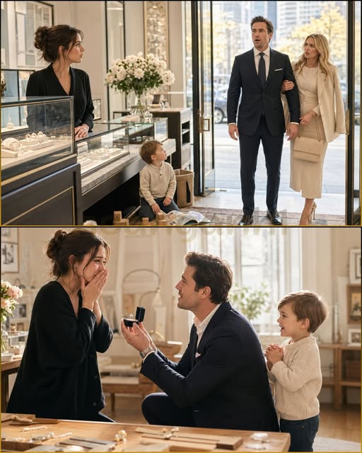 Millionaire CEO Came to Buy an Engagement Ring for Another Woman—Until the Jeweler Said, “That Design Belongs to the Baby You Abandoned”…. Then Saw His Ex Behind the Counter Holding a Child – News