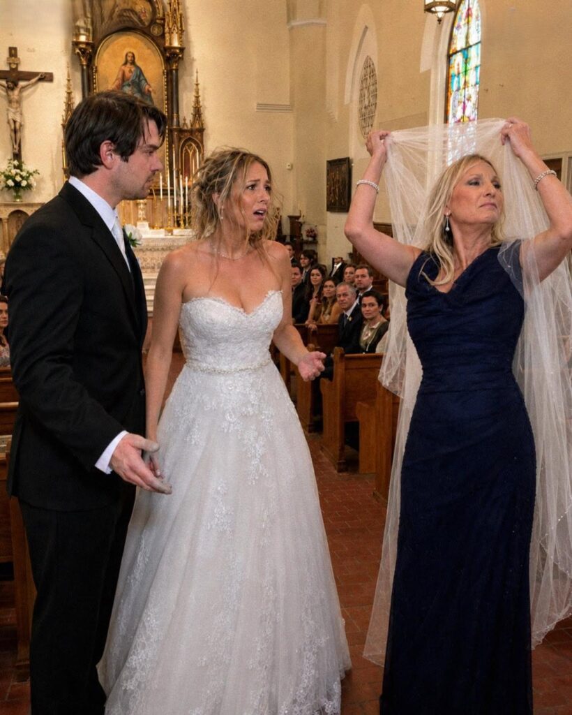 During My Wedding Vows, My Stepmom Removed My Veil, Placed It on Her Own Head, and Said, ‘This Was Supposed to Be Mine Anyway’ – What My Father Did Next Made Everyone Gasp