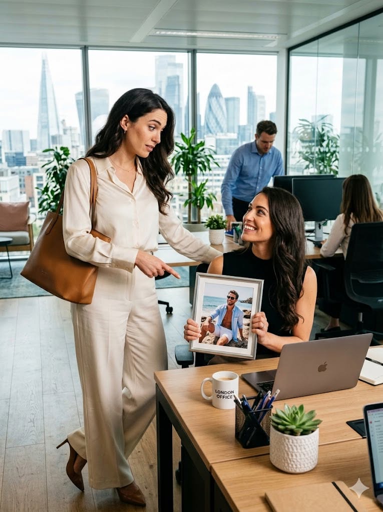 Spotting My Husband On A Coworker’s Desk Revealed His Hidden Life