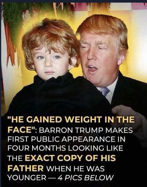 Barron Trump’s Rare Appearance Has People Looking Twice-