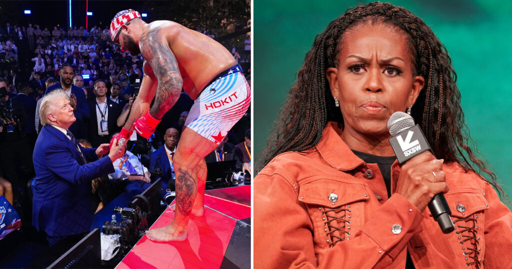 Lip reader ‘reveals’ Donald Trump’s 8-word remark to UFC fighter who called Michelle Obama ‘a man’