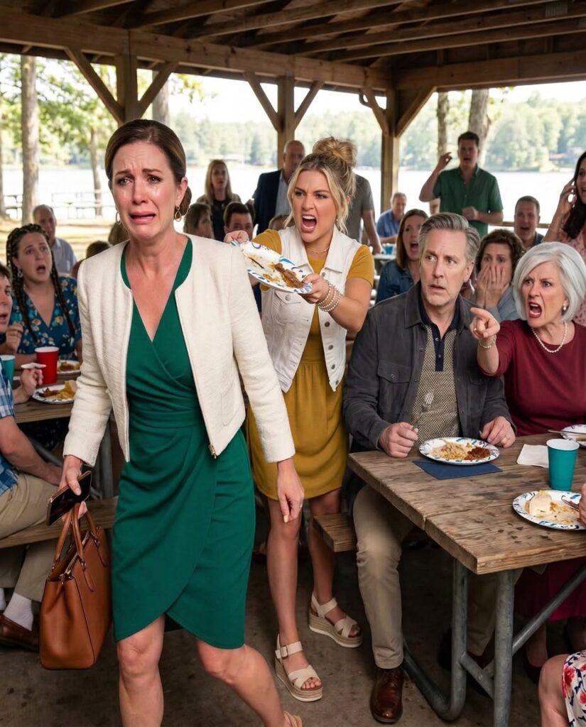 At my husband’s family reunion, my stepdaughter called me “the help” while everyone laughed. My husband stayed silent, so when his mother ordered me to apologize or leave, I walked out—leaving behind something that changed everything.