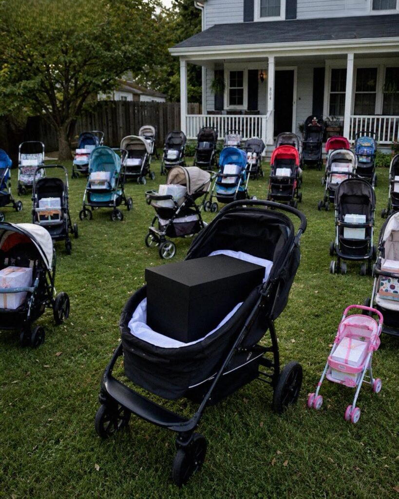 After Losing My Newborn Son, I Gave Everything I’d Bought Him to a Mother Begging with Her Baby – The Next Morning, My Lawn Was Covered with Dozens of Baby Strollers, Each Holding a Sealed Box
