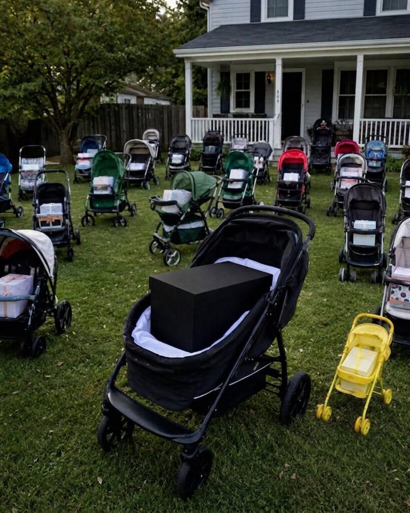 After Losing My Newborn Son, I Gave Everything I’d Bought Him to a Mother Begging with Her Baby – The Next Morning, My Lawn Was Covered with Dozens of Baby Strollers, Each Holding a Sealed Box