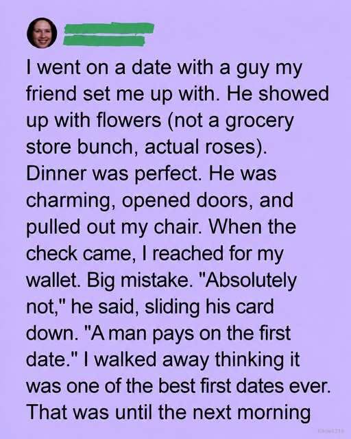 My Date Paid for Dinner — But What Happened Next Left Me Shocked!