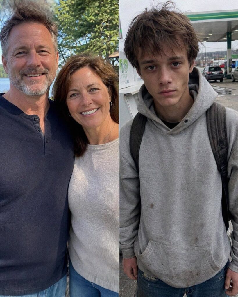 I Let a Homeless Teen Borrow My Phone at a Gas Station – What He Whispered Before Handing It Back Made My Blood Run Cold
