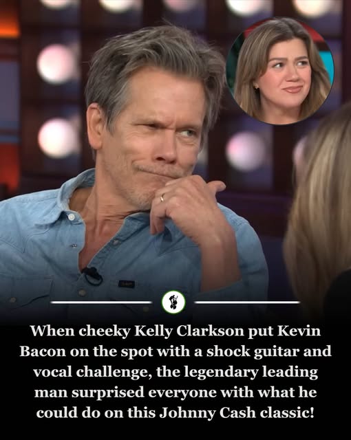 Kevin Bacon Dazzles Kelly Clarkson With Spontaneous Johnny Cash Performance on Daytime Television