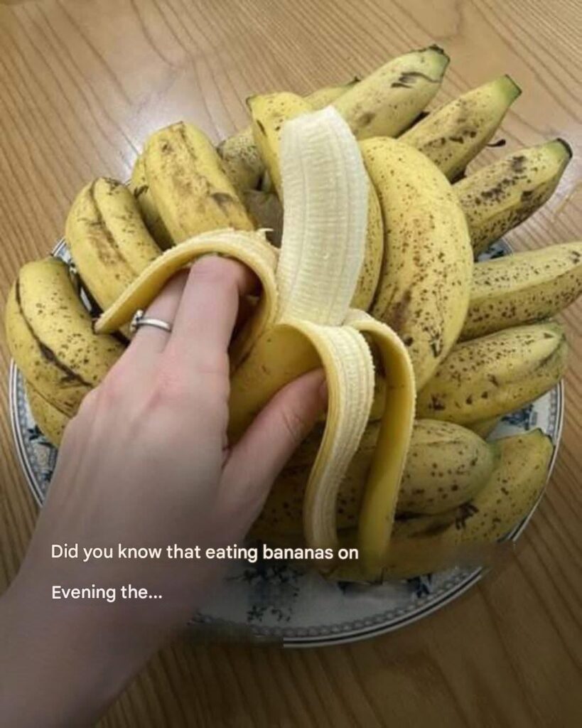 Eating bananas in the evening increases your… Show more