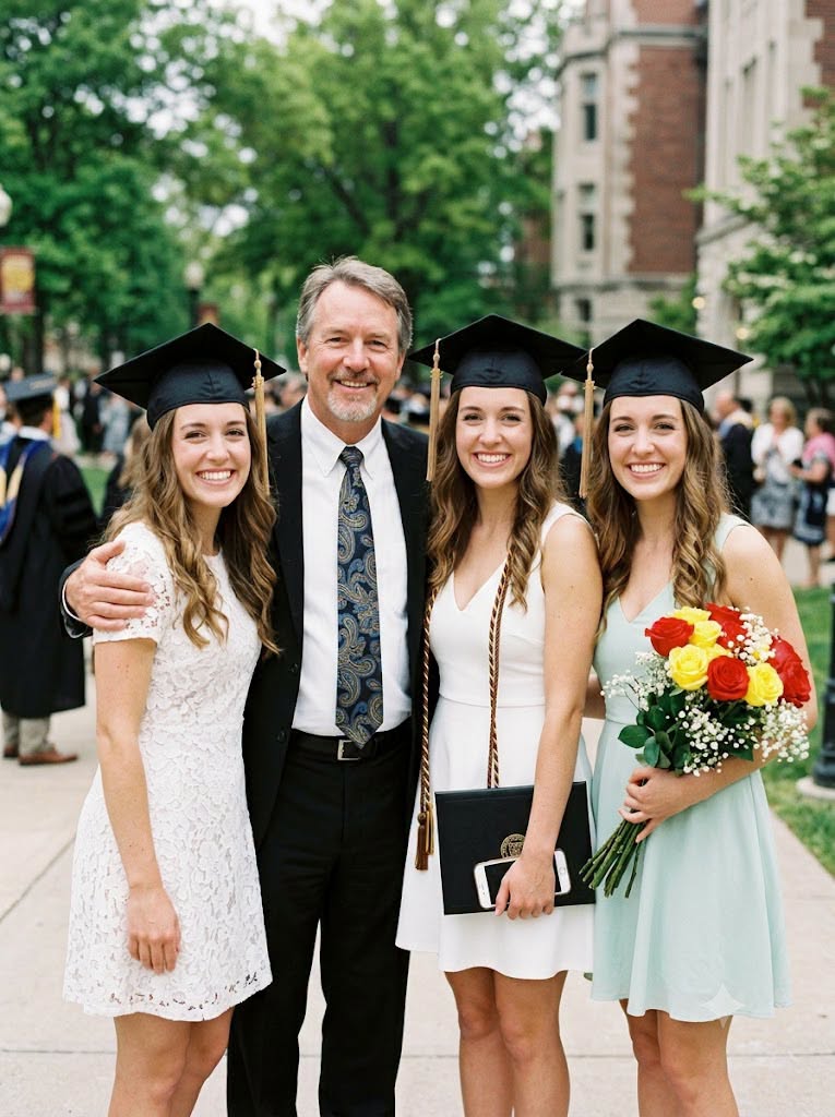Sacrificing My Youth To Raise Triplet Nieces Brought A Beautiful Graduation Surprise