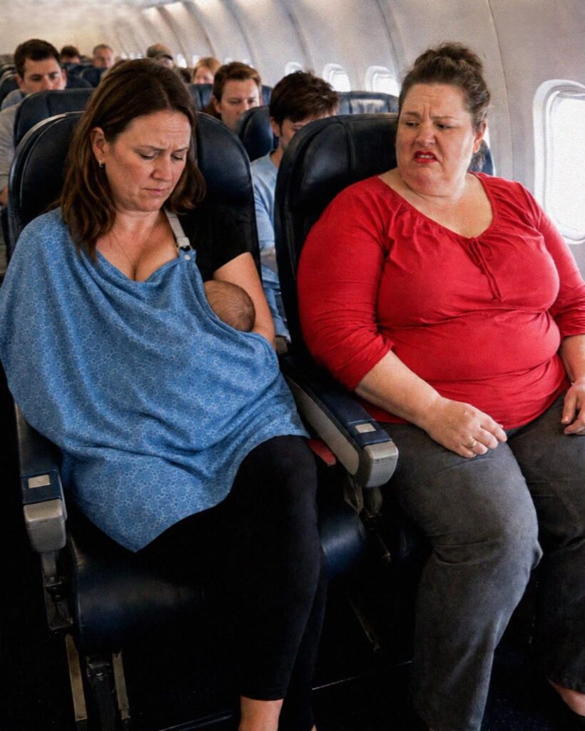 I Was Breastfeeding My 5-Month-Old Baby When the Woman Sitting Next to Me on the Plane Said, ‘Lock Yourself in the Toilet’ – Then My Older Daughter Put Her in Her Place