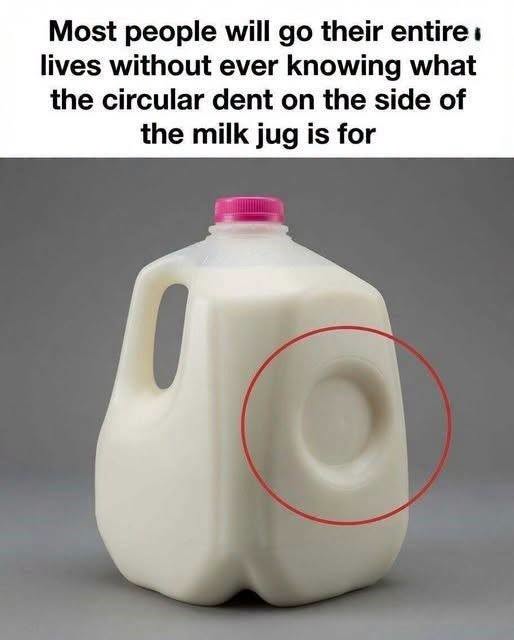 The Functional Engineering Behind the Circular Indentation on Your Plastic Milk Jug