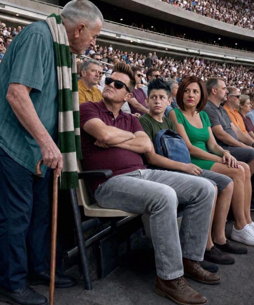 An entitled guy stole my 92-year-old grandfather’s football seats, claiming he wouldn’t remember the game anyway—until karma caught up with him just five minutes later