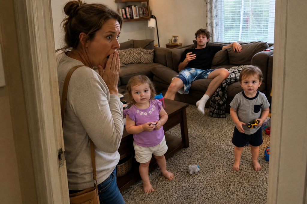 I Trusted My Lazy 18-Year-Old Brother-in-Law with My Toddlers While I Bought Groceries – I Returned to an Empty House