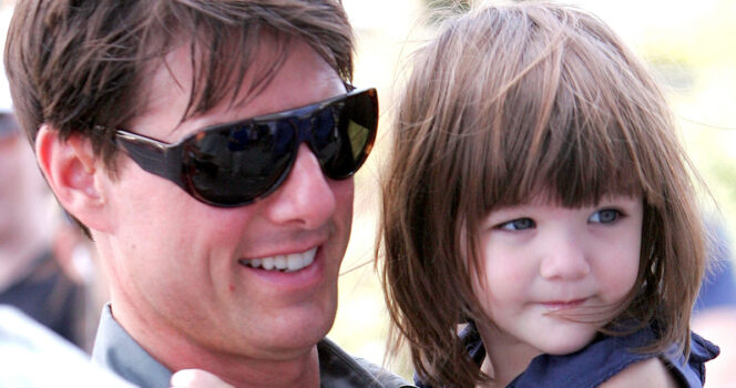 Tom Cruise’s dark-haired daughter, 20, is called his ‘female version’ as fans she ‘stole’ her dad’s face is new pics