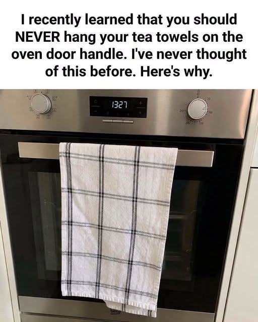 Why Hanging Kitchen Towels on Oven Handles Creates Unnecessary Hazards for Your Home and Family