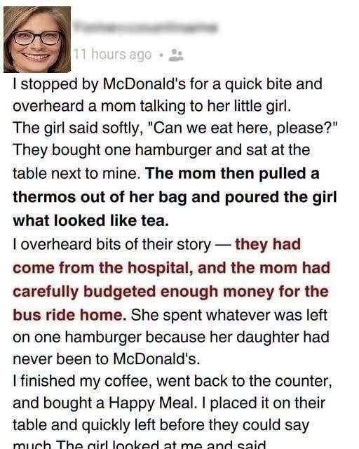 A Quiet Act of Grace in a Fast-Food Booth Changes a Mother and Daughter’s Day