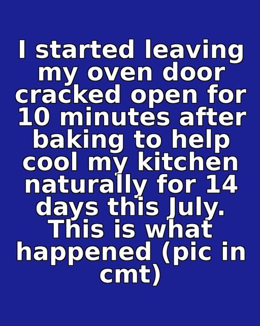 Does Leaving the Oven Door Open Actually Cool Your Kitchen During the Summer Heat?