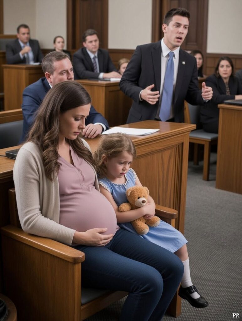 A Pregnant Wife Gave Her Husband Everything in Divorce Court, But the Judge Brought in His Little Girl and the Room Went Silent