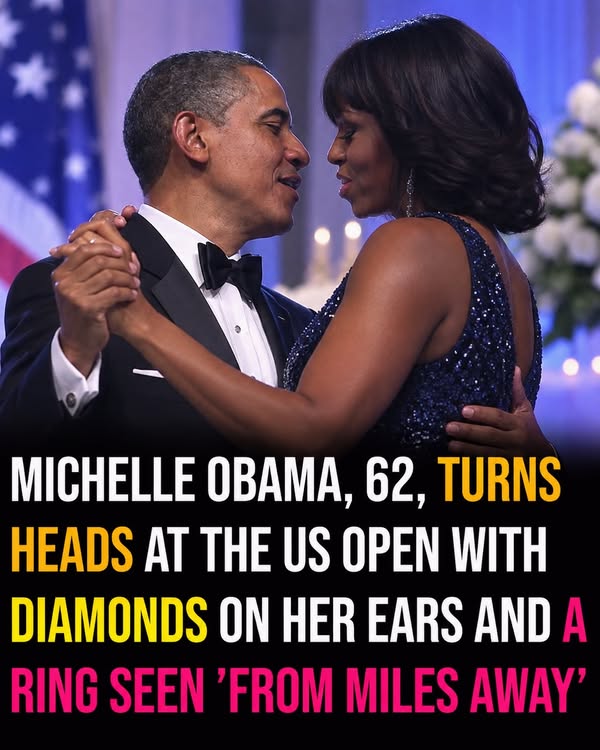 Michelle Obama Turns Heads at US Open With Diamonds and Confidence