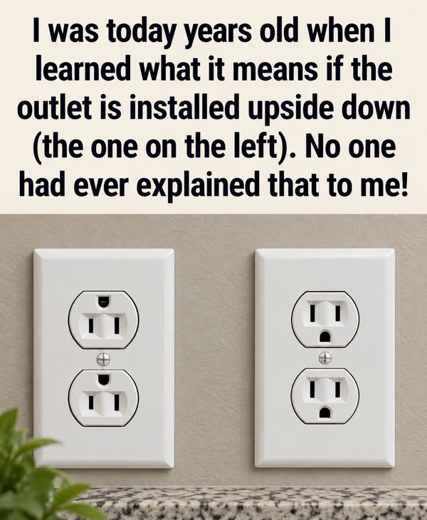 What an Upside-Down Wall Outlet Is Really Telling You