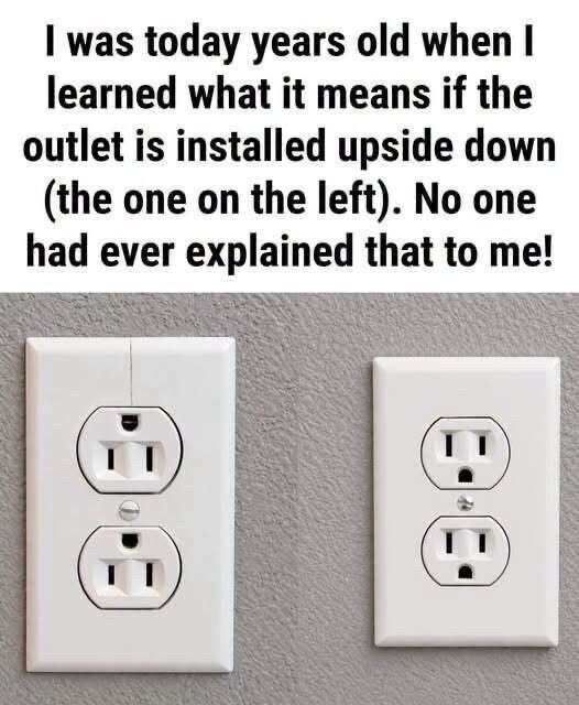 Why Some Wall Outlets Are Installed Upside Down: The Practical Reason Behind It..