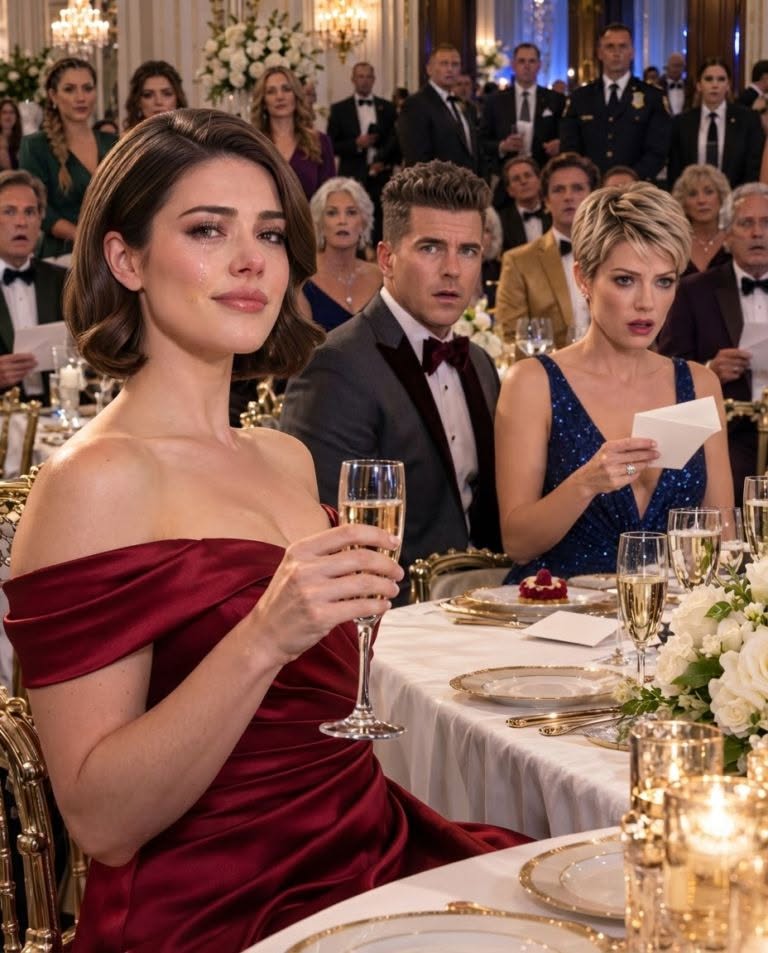 My husband arrived at the gala with his mistress wearing my gown, wedding ring, and grandmother’s bracelet. She smiled, “You don’t mind?” I raised my glass. “Not at all. Check the envelope beneath your plate.”
