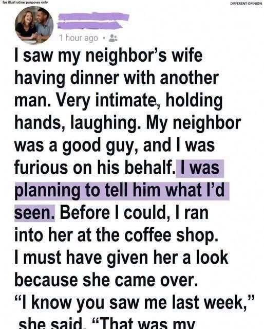I Was About to Confront My Neighbor’s Wife About Cheating Then She Revealed the Truth That Shattered Me