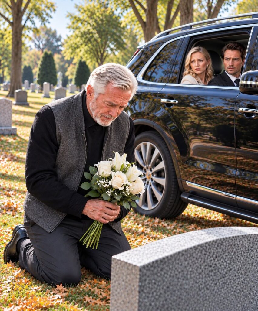 My daughter and son-in-law abandoned me at my wife’s grave, 190 miles from home. “You’re a burden. Walk home,” he texted. Seconds later, my daughter added, “Don’t wait, Dad.”